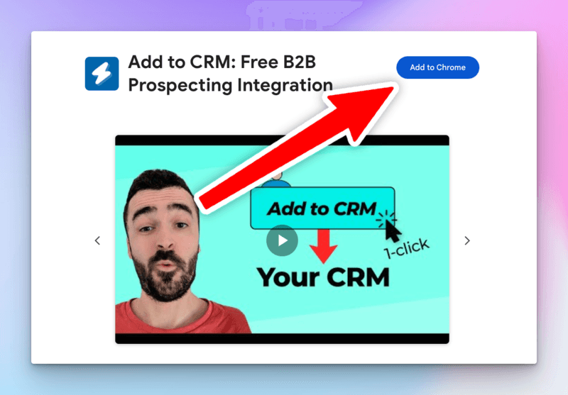 Install the Add to CRM Chrome extension