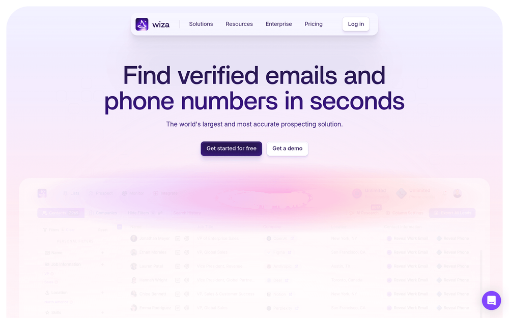 Wiza — find and export verified contacts from Sales Navigator